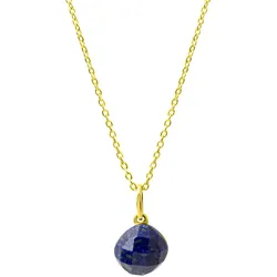 Celesta Silber Halskette Silber vergoldet Lapislazuli