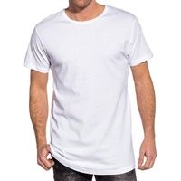 URBAN CLASSICS Shaped Long Tee T-Shirt, Weiß, XL