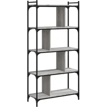 vidaXL Bücherregal 5 Böden 76 x 32 x 158 cm Grau