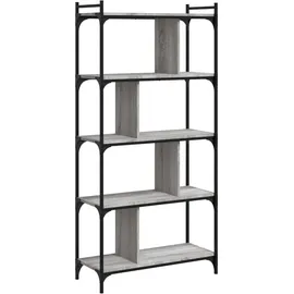 vidaXL Bücherregal 5 Böden 76 x 32 x 158 cm Grau