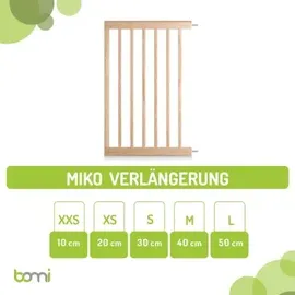 Bomi Zubehör Türschutzgitter Miko 10-50 cm Buche