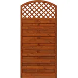 Andrewex Sichtschutzzaun Element Bordeaux Teakfarben 180/195 cm x 90 cm