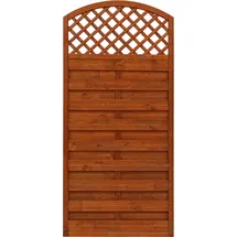 Andrewex Sichtschutzzaun Element Bordeaux Teakfarben 180/195 cm x 90 cm