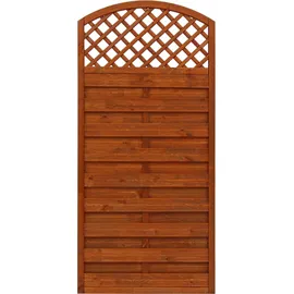 Andrewex Sichtschutzzaun Element Bordeaux Teakfarben 180/195 cm x 90 cm