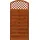 Andrewex Sichtschutzzaun Element Bordeaux Teakfarben 180/195 cm x 90 cm