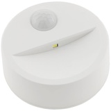 LED Nachtlicht Stufenlicht mit Bewegungsmelder Batterie 3X AA Mignon Lichtsensor 70x32mm Runde Batterieleuchte mit 90° PIR Sensor Licht Warmweiß