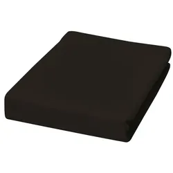 Jersey Spannbetttuch 180-200 x 200 cm schwarz