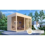 Bertilo Pavillon Garten-Lounge 2 Natur 234 cm x 337 cm FSC®