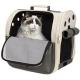 Tinyyo Belle Vous Haustierrucksack - Hunderucksack - Rucksack Hund - Katzenrucksack - Atmungsaktiver Rucksack für Katze oder Hunde - Für Spaziergänge, Wanderungen und Reisen