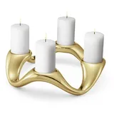 Georg Jensen Kerzenhalter Cobra Rund Gold