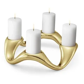 Georg Jensen Kerzenhalter Cobra Rund Gold