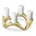 Georg Jensen Kerzenhalter Cobra Rund Gold