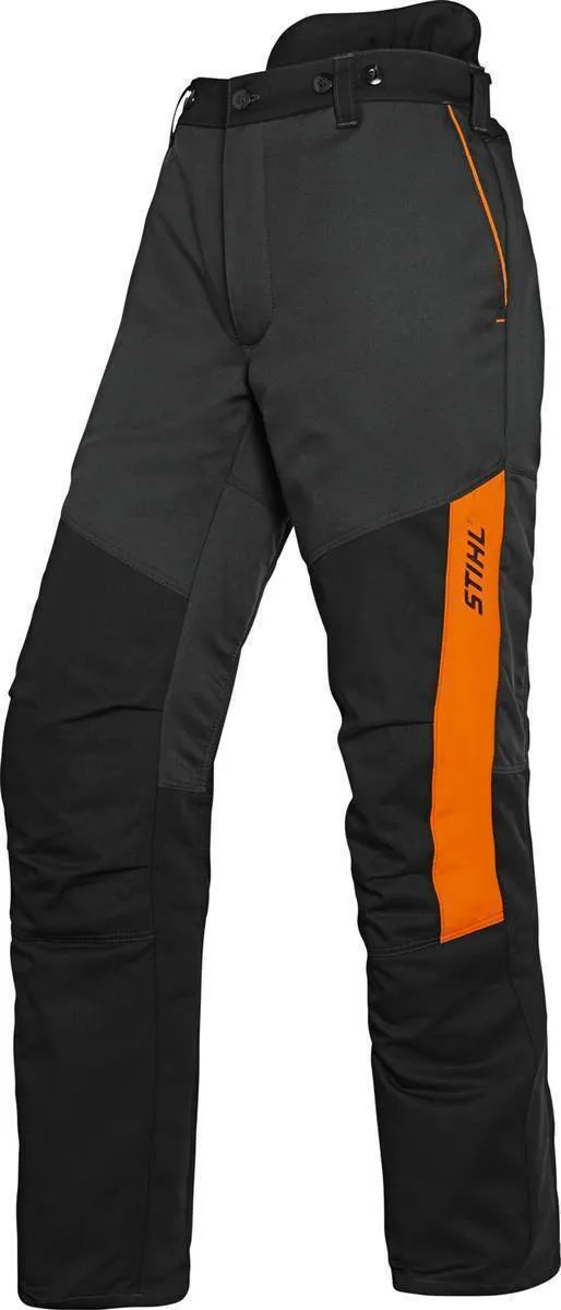 STIHL Bundhose Function Universal, atmungsaktiv, XS - 3XL, Schwarz-Orange, Nierenschutz