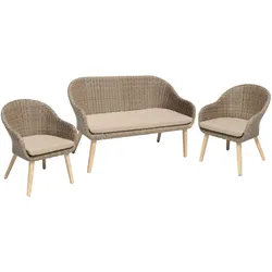 Sofa & Stuhl Set PUEBLO, 3-teilig