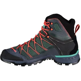 Salewa Mtn Trainer Lite Mid Goretex Wanderstiefel - Feld Green / Fluo Coral - EU 35