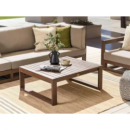 Beliani Timor II Beistelltisch 90 x 75 x 35 cm Dunkelbraun