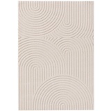 benuta Nest Kurzflor Teppich Eve Cream/Beige 120x170 cm - Moderner Teppich für Wohnzimmer