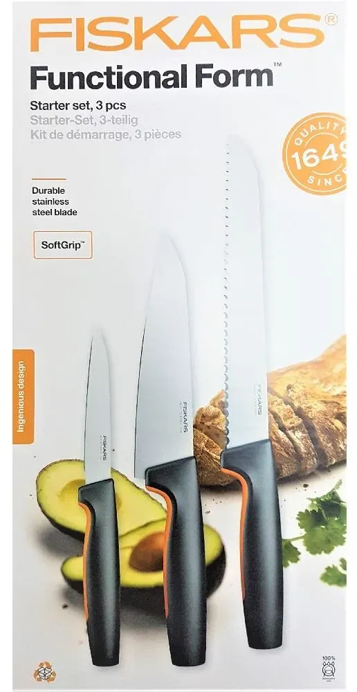 Fiskars Set mit 3 Messern (Rabatt für Stammkunden 3%)