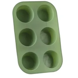 Muffinform für 6 Muffins Platinum Silikon mintgrün Backform Cupcake