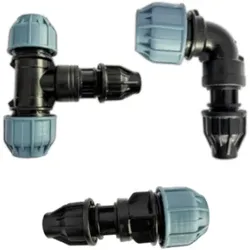 Verbinder PE-Rohr auf Tropfrohr - Gerade, Winkel, T-Stück - Klemmverschraubung x Lock-Verbinder (Verbinder PE-Rohr auf Tropfrohr: Verbinder T-Stück 32 PE-Rohr x 16mm Tropfrohr x 32 PE-Rohr )