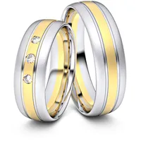 Trauringe Bautzen 750er Weifl-/Gelbgold - 4398