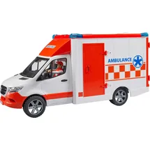 Bruder 02676 Matchbox Sprinter Ambulanz mit Fahrer und Light + Sound Modul