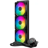 Cooler Master MasterLiquid 360L Core ARGB Wasserkühlung - CPU-Flüssigkeitskühler mit Zweikammer-Gen-S-Pumpe, überlegende PC-Kühlung mit 120mm -Lüfter, LGA 1700- und AM5-Halterungen – Schwarz