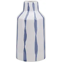 Beliani Blumenvase Assus Steinzeug 22 cm Weiß