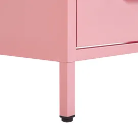 Beliani Nachtschrank Malavi 43 x 40 x 55 cm Rosa