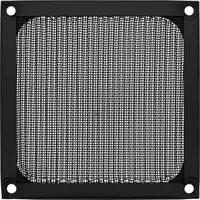 InLine Lüftergitter, Aluminium Filter, 92x92mm, schwarz