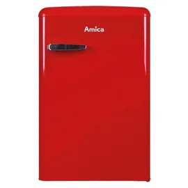 Amica VKS 15620-1 Retro-Kühlschrank (120 l, 875 mm hoch, Rot)
