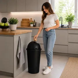 Mojawo Abfalleimer 50 l Schwarz