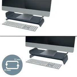 Leitz Monitorständer Ergo bis 27" Dunkelgrau