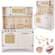 AGA Kinder-Retro-Holzküche aus MDF mit BOHO-Zubehör