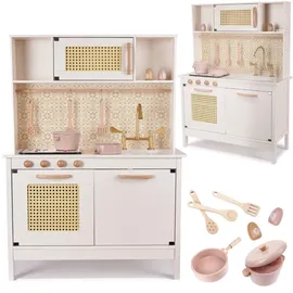 AGA Kinder-Retro-Holzküche aus MDF mit BOHO-Zubehör
