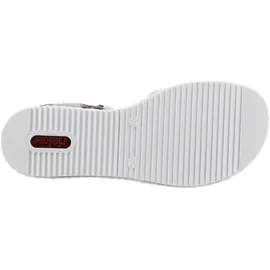 Rieker Riemchensandale Damen Hellblau/Rosé/Silberfarben 40
