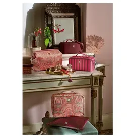 Pip Studio Cyrille Cosmetic Bag Medium Stripe Pink 23.5x11x5x22cm