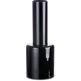GILDE Vase aus Glas - Deko Wohnzimmer Geschenk für Frauen Geburtstag Muttertag - schwarz glänzend Höhe 50 cm