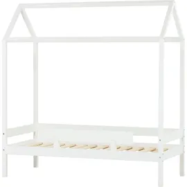 Hoppekids Hausbett ECO Comfort 70 x 160 cm Kiefer massiv weiß