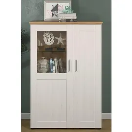 trendteam Vitrine Pinien, Holzwerkstoff, 95x140x38 cm Wohnzimmer, Wohnwände, Vitrinenschränke