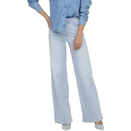Only ONLMADISON BLUSH HW Wide DNM CRO495 NOOS Turquoise/Light Blue Bleached Denim S(36)/32