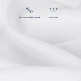 Blumtal Spannbettlaken Mikrofaser 140 x 200 cm weiß