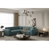 Fun Möbel Ecksofa Designersofa CELES in Stoff Opera Velvet
