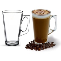 ANSIO Große Latte Macchiato Gläser Kaffeetassen-385 ml (13 oz) -Gift-Box mit 2 Latte Gläser-kompatibel mit Tassimo Maschine (2 Pack)