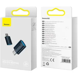 Baseus Ingenuity USB-C to USB-A Adapter OTG (blue)