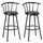 Costway Barhocker 2er Set 72 x 76 cm Schwarz