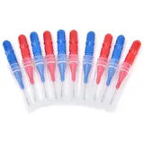 InterdentalbüRsten 30-50 Stück/Set Zahnstocher-Zahnreinigungsstäbchen, Zahnseide-Aufsatz, Interdentalbürste aus Kunststoff(50pcs-random)