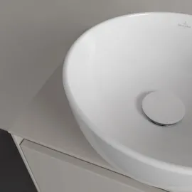 Villeroy & Boch V&B Aufsatzwaschtisch Artis d 32,5cm, rd, o. Hahnloch, o. ÜL, weiß