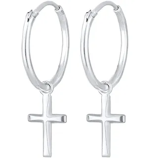 Elli - Creolen Hänger Kreuz Glaube Religion 925 Silber Damen (59.99 € / )