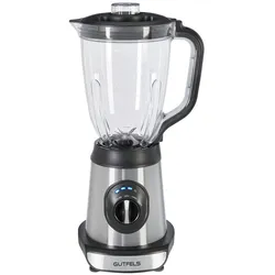 GUTFELS Akku-Standmixer MU 8401 swi | Akku-Standmixer | 6-flügeliges Edelstahlmesser | 1500 ml Behälter | 240 Watt | inox